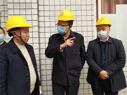 瀘州市政府黨組成員、副市長(zhǎng)葛洪亮一行蒞臨公司督導(dǎo)大氣污染防治工作